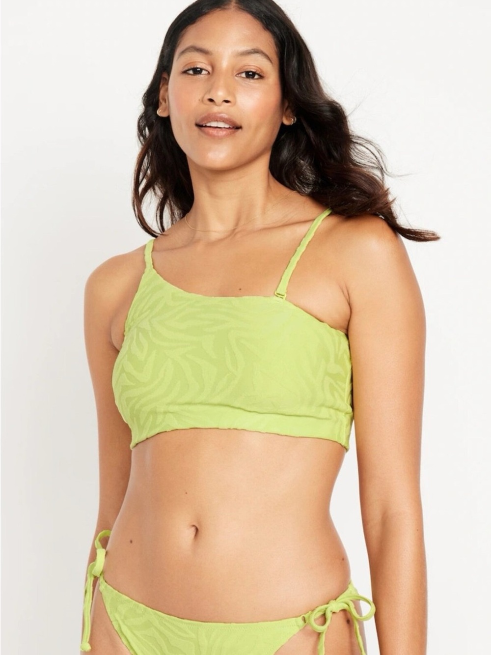 NWT Old Navy Women’s Convertible Bikini Swim Top Citrine Size XL 💛👙✨